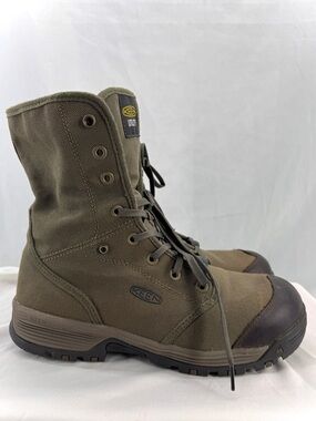 KEEN Utility Roswell Work Boots Military Olive Men’s Size 11EE Composite Toe